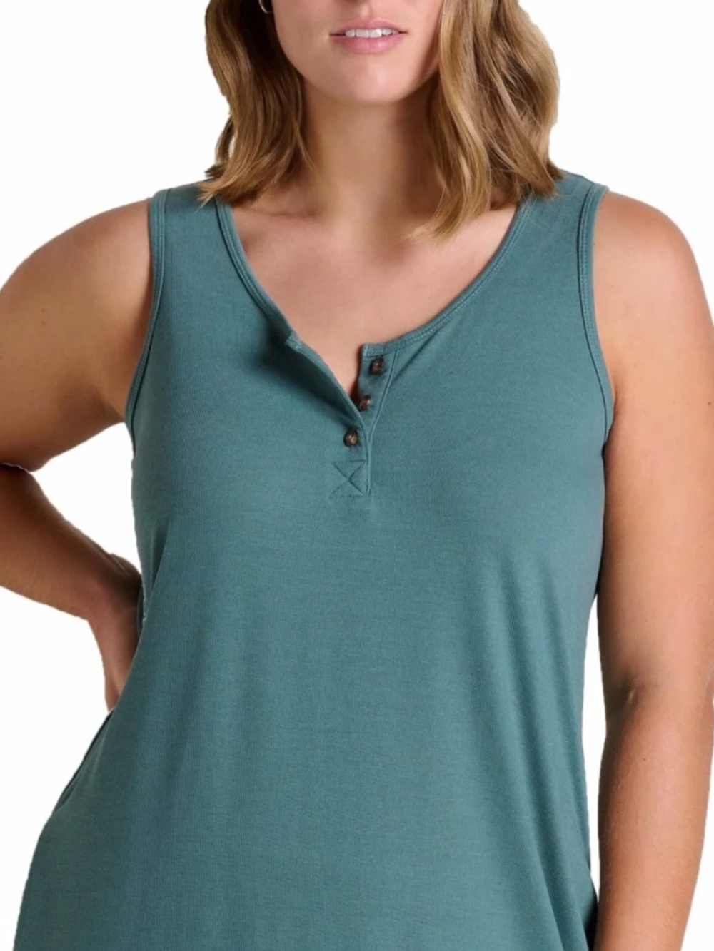 Toad and Co Piru Henley Midi dress WITH pockets! - Picture 2 of 4